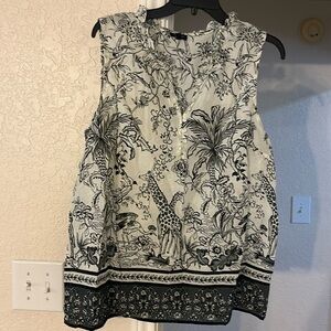 Talbots sleeveless shirt